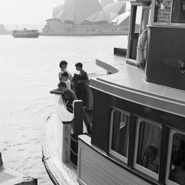 Children on Lessons Afloat Ferry, Circular Quay Sydney, 2001