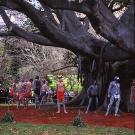 Indigenous 'Welcome To Country', Mrs Macquarie Chair Sydney, 2002