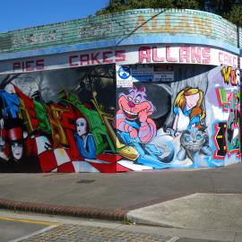 Graffiti street art mural, Erskineville Road Erskineville, 2010