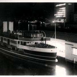 Manly ferry CURL CURL (1), in Quay, c1960s.