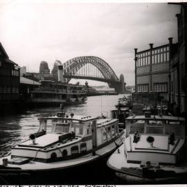 KURRA-BA, in Quay with Maritime Services Board (MSB) launches, late 1940s.