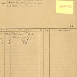 File - Queen Victoria Building (QVB) rebate on rent owing due to influenza restrictions, 1919