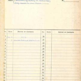 File - Hire of Town Hall for Armistice Day and Soldier's Poppy Day Appeal, 1932