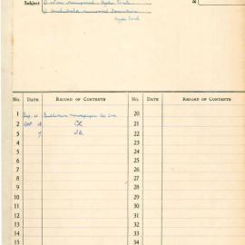 File - Request for information about Anzac Memorial and Archibald Memorial Fountain, Sydney, 1933