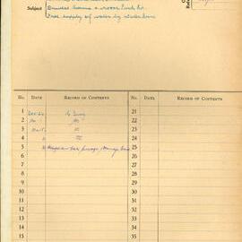 File - Water supply to the Comrie Memorial Fountain, Drivers Avenue and Moore Park Road Moore Park, 1934