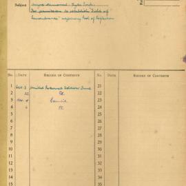 File - Request to hold an inaugural 'Field of Remembrance' during Armistice Week, Hyde Park South Sydney, 1935