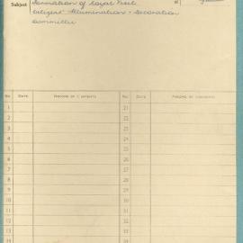 File - Royal Visit Citizens' Illumination & Decoration Committee, 1953-1954