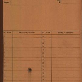 Health Board. Complaint from W Thompson of insanitary state of houses 68 & 70 Crown Street, 