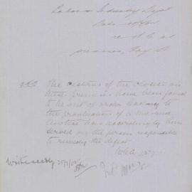 Department of Labour & Industry - Town Clerk. Re W.C. at premises of Vacuum Oil Co., Hay Street