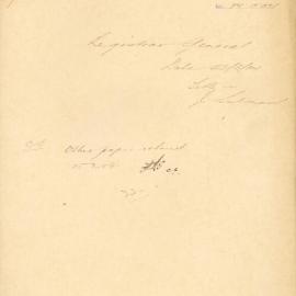 Registrar General - Town Clerk. Title re J. Sulman at Hay & Harbour Streets.