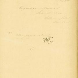 Registrar General - Town Clerk. Title to John Donelan, Little West Street.