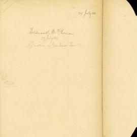 Holdsworth, McPherson & Co., hardware merchants - Town Clerk. Notice re garbage tin & payment for