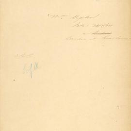 Wm Upton - Town Clerk. Services at Power House