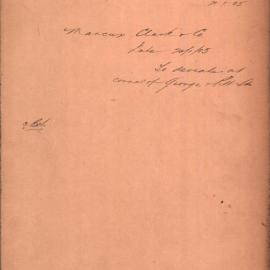 File - Application for palatial warehouse for Marcus Clarke & Co, George and Pitt Streets Sydney, 1905