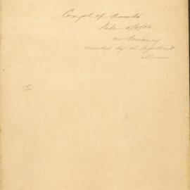 Compt. Of Assets - TC. Re vacancy created by William Henry Upton's illness.