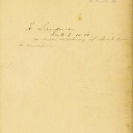 H. Sanderson - Town Clerk. Nuisance caused by non-watering of streets prior to sweeping