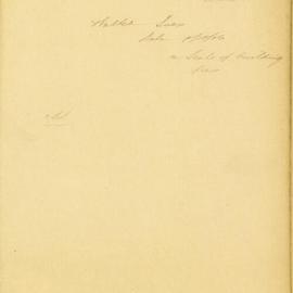Walter Ives. [Enclosing cheque £10 for building fees and complaint on perceived injustice that this 
