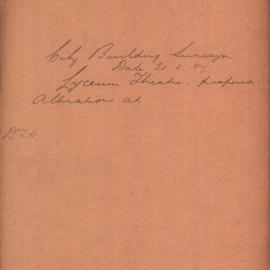 File - Proposed alterations to Lyceum Theatre, 1907