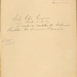 City Electrical Engineer. [Application for supply of electricity to the Colonial Rubber Company 