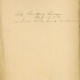 File - City Building Surveyor - Town Clerk. [To substitute boilers and salt water pumping plant at 