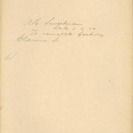 File - A.M. Sweetnam - Town Clerk. [To reinstate footway in Clarence St at new premises between Market & 