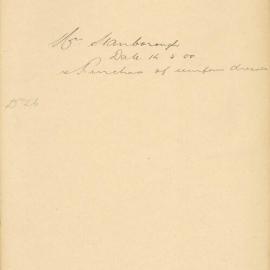 File - Mrs. A. Stanborough - Town Clerk. Purchase of uniform dresses