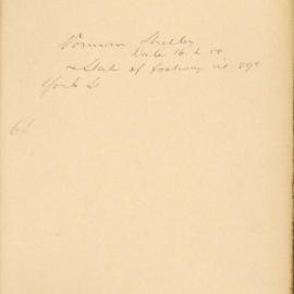 File - Norman Shelley - T/C. [Complaint of broken pavement opposite 89B York Street.]