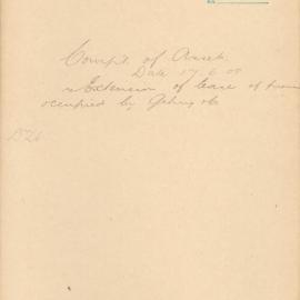 File - Comptroller of Assets - Town Clerk. Extension of lease of premises occupied by Gehrig & Co. Queen 