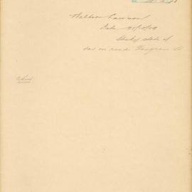 File - Walter Lawson - Town Clerk. To have dressing of sand on the tarred roadway of Hargrave St near