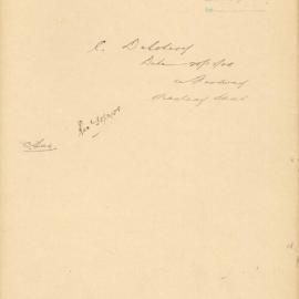 File - C. Delohery - Town Clerk. Asphalting of footway in front of 60 Macleay Street