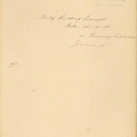 File - City Building Surveyor - Town Clerk. Proposed tramway substation, Jamieson Street