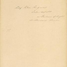File - City Electrical Engineer - Town Clerk. Failure of light in the Standard Theatre