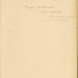 File - Comptroller of Assets - Town Clerk. To instal a copper with fittings in laundry at New Baths,