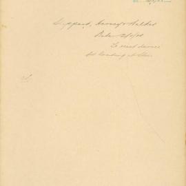 File - Sheppard, Harvey & Walker - Town Clerk. To erect a device for loading at Sussex Street Store