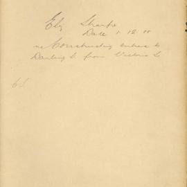File - Elizabeth Sharpe. [To open a throughfare from Darling Street to Elizabeth Street. & changing name 