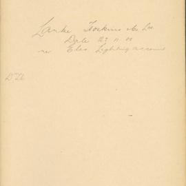 File - Larke Hoskins & Co. Limited. [To place account for that Company under Councils maximum demand 