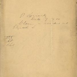 File - P. Moriarty - Town Clerk. Claim concerning accident at Elizabeth Street