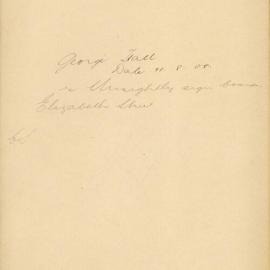 File - Rev. George Hay - Town Clerk. Unsightly sign boards in Elizabeth Street