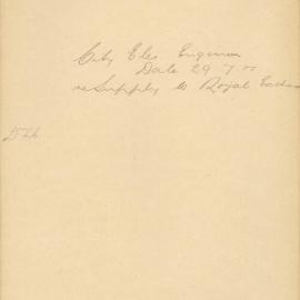 File - Application for supply of electricity for illuminations during American Fleet visit, 1908 