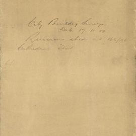 File - City Building Surveyor - Town Clerk. Ruinous sheds at rear of 164 & 166 Cathedral Street