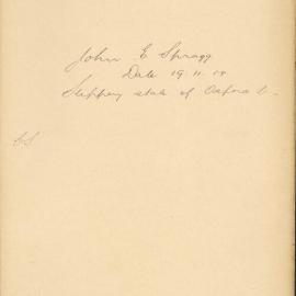File - John E. Spragg - Town Clerk. Slippery condition of Oxford Street