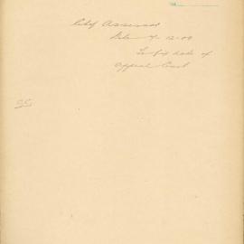 File - City Assessor - Town Clerk. To fix a date with Registrar of District Court for appeals against
