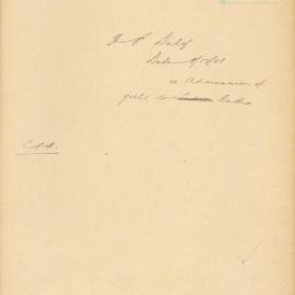 File - H.P. Daly - Town Clerk. Complaint that young children under 5 (girls) were not allowed in