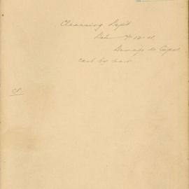 File - Chief Inspector of City Cleansing - Town Clerk. Carter, A. Cranfield had accident in George St