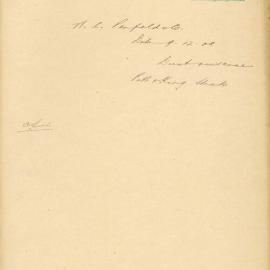 File - W.C.Penfold and Co., Stationers - Town Clerk. Clouds of dust blowing into shop at 183 Pitt St as