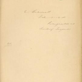 File - Edward Brownell - Town Clerk. To tender resignation as sanitary inspector to take up position at