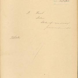 File - Francis Hart - TC [Complaint of state of roadway in Jesmond Street]