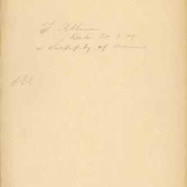 File - F. Allman - Town Clerk. Charges for supply of electric current