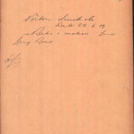 Norton Smith& Co. - Town Clerk. Rates and notices for land in Lang Road opposite Centennial Park