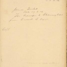 File - Charles Hackett - Town Clerk. For transfer to Cleansing Department from Commonwealth St. Depot